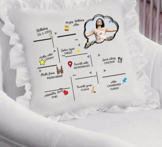 Send Best Personalized Pillow Online to India Order Online