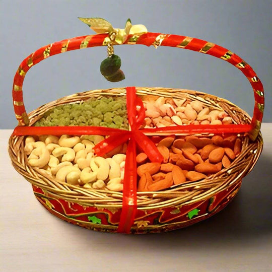 Dry Fruit Gift Basket - 4 Variety