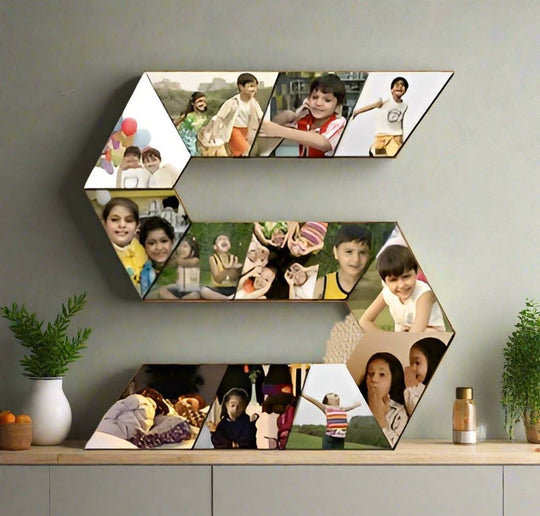 Alphabet Letter Photo Collage – India