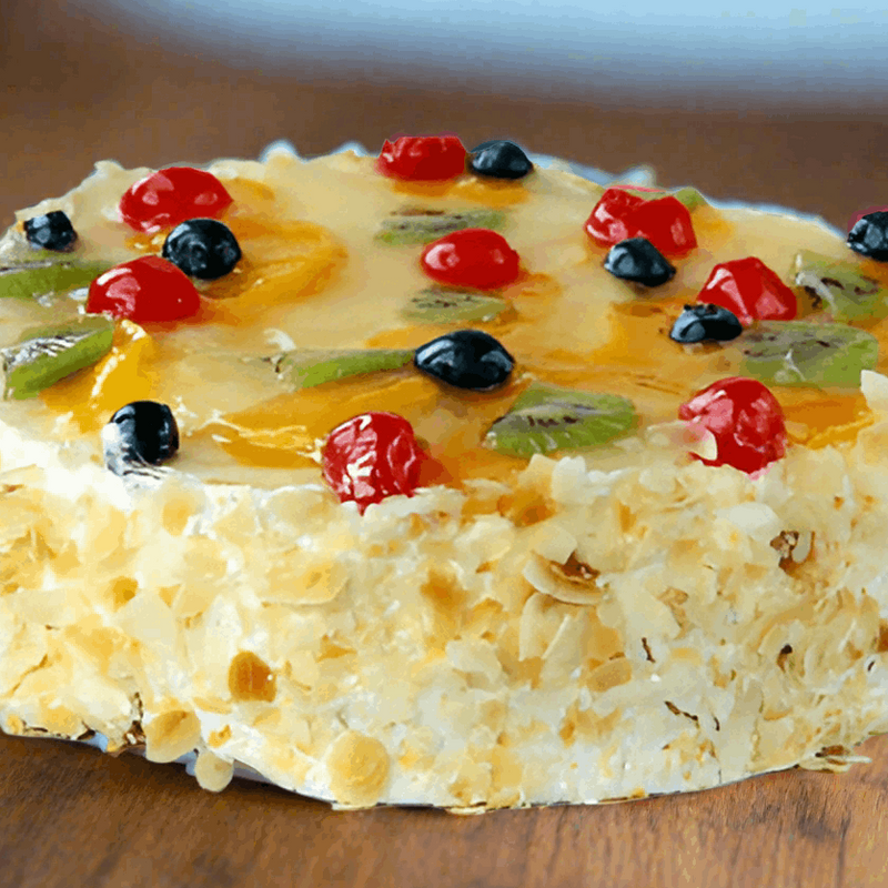 Send Vanilla Beauty Cake to India - Online Cake Delivery