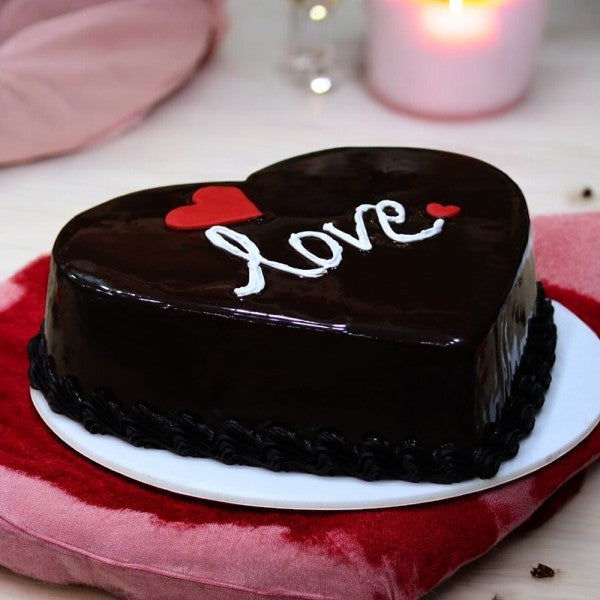 Chocolate Cake Mix — dark smooth finish and love lettering; India