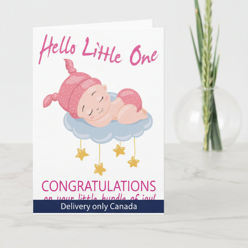 Newborn Baby - Congrats Greeting Card - Canada