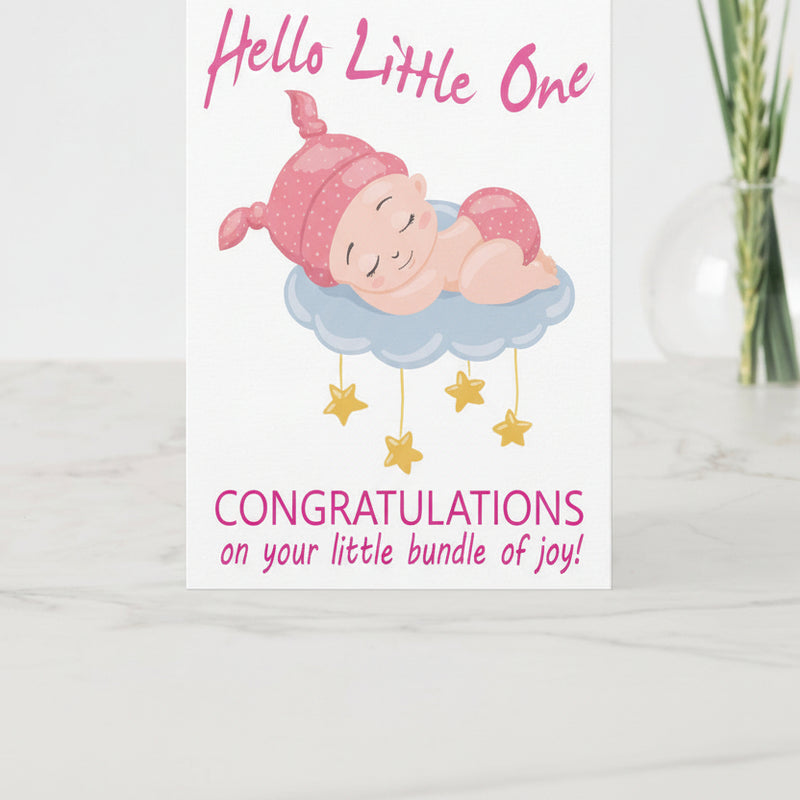 Baby Congrats Greeting Card - USA