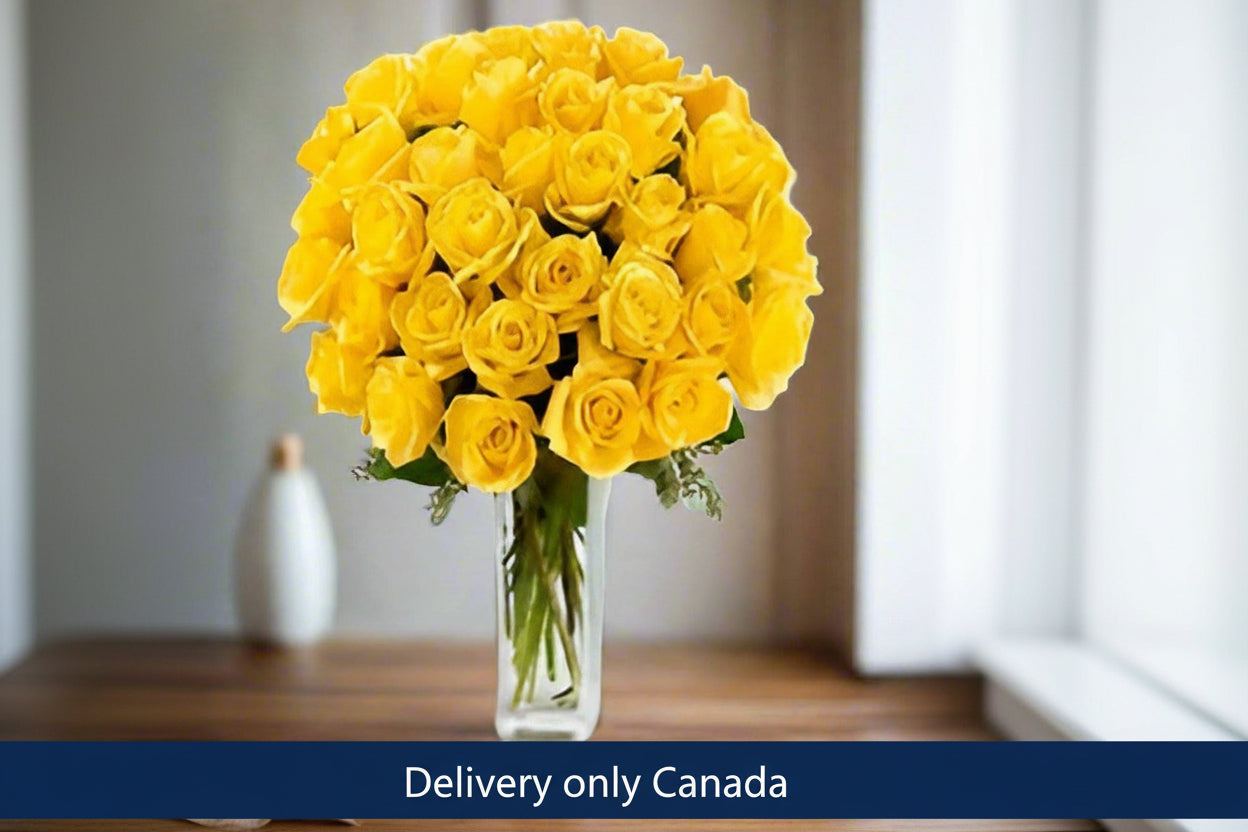 Yellow Roses to Calgary