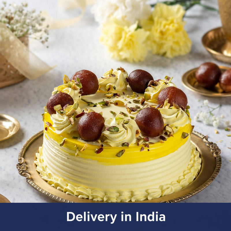 Gulab Jamun Cake - 1kg - India