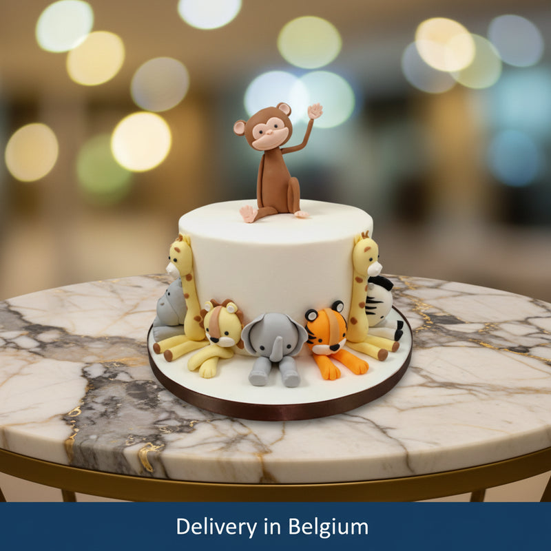 Kids Jungle theme cake - Belgium