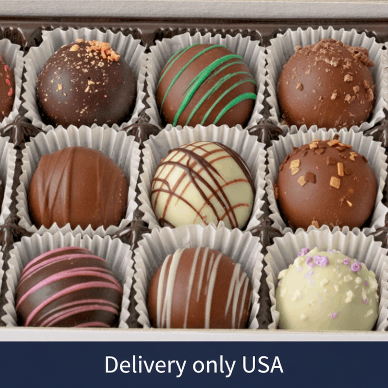 Chocolate Truffles Gift Box - USA