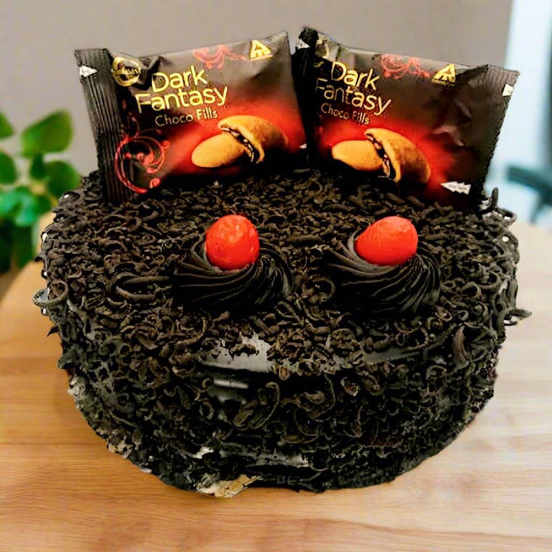 Send Choco Dark Fantasy Cake to India - Delivery