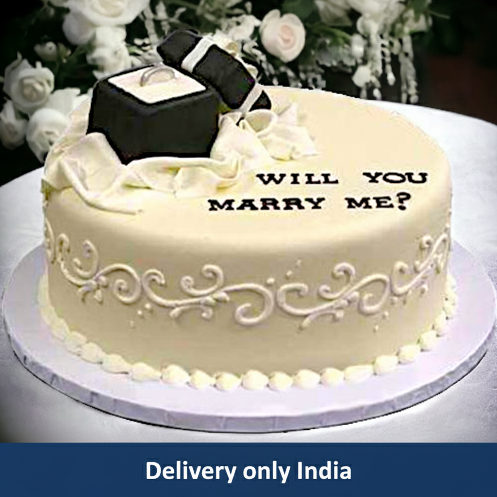 Wedding proposal cake | Honestweddingadvice.com