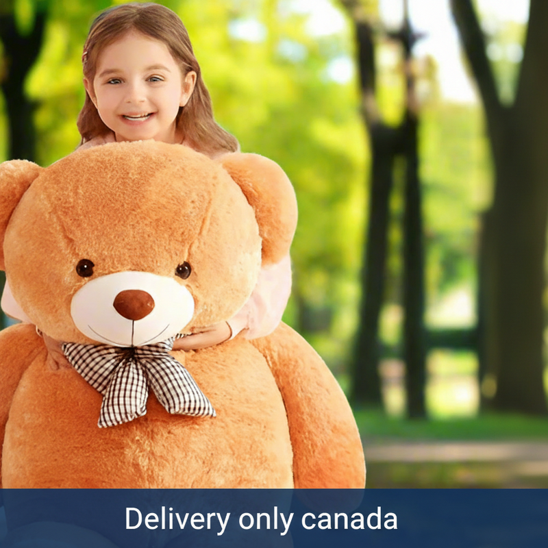 Giant Teddy Bear Stuffed -  Brown, 47 inches - Canada