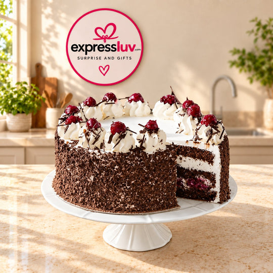Cherry Decor Chocolate Cake – cake delivery in India