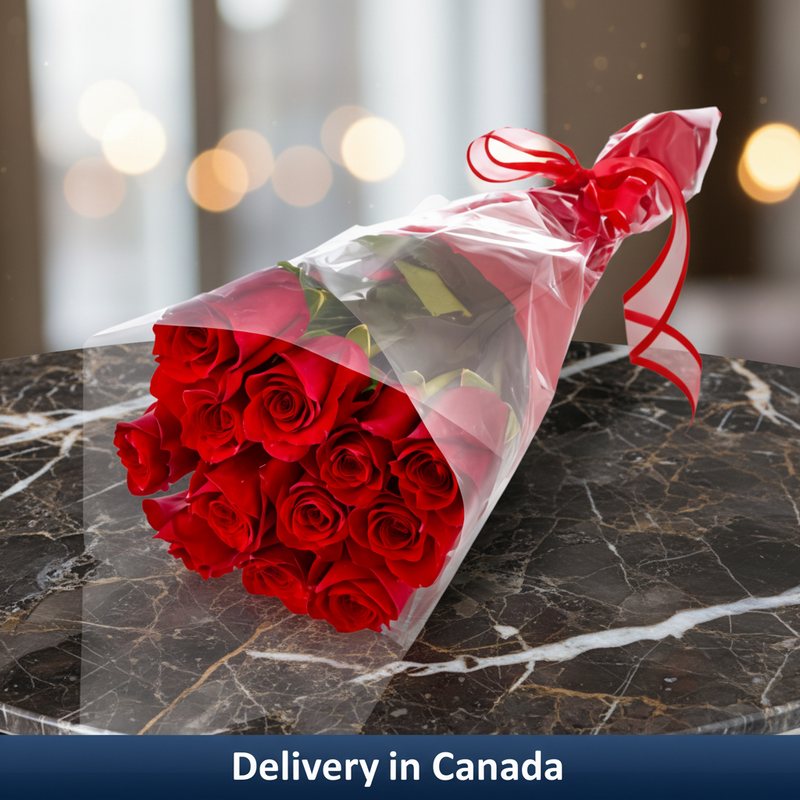Rose Bouquet - Red - Canada