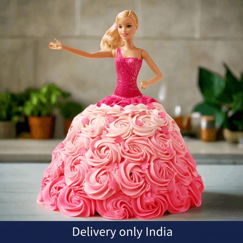 white christmas dresses Order Barbie Doll Cake | Princess Cakes | Girls Cakes