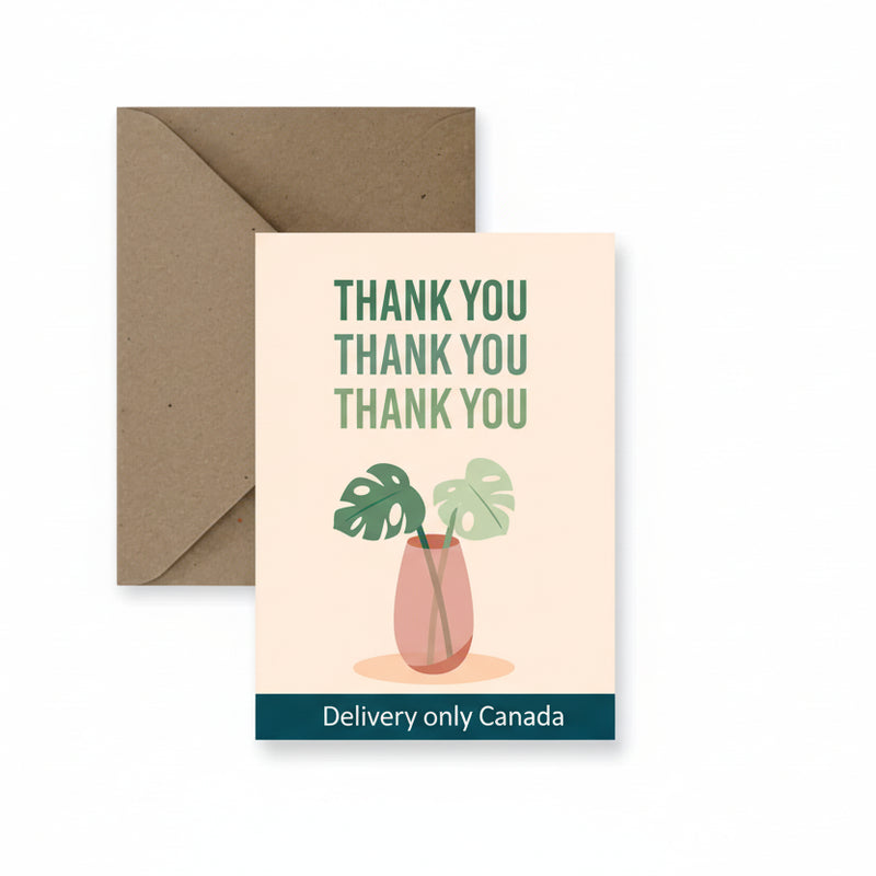 Thank You Greeting Card - Canada