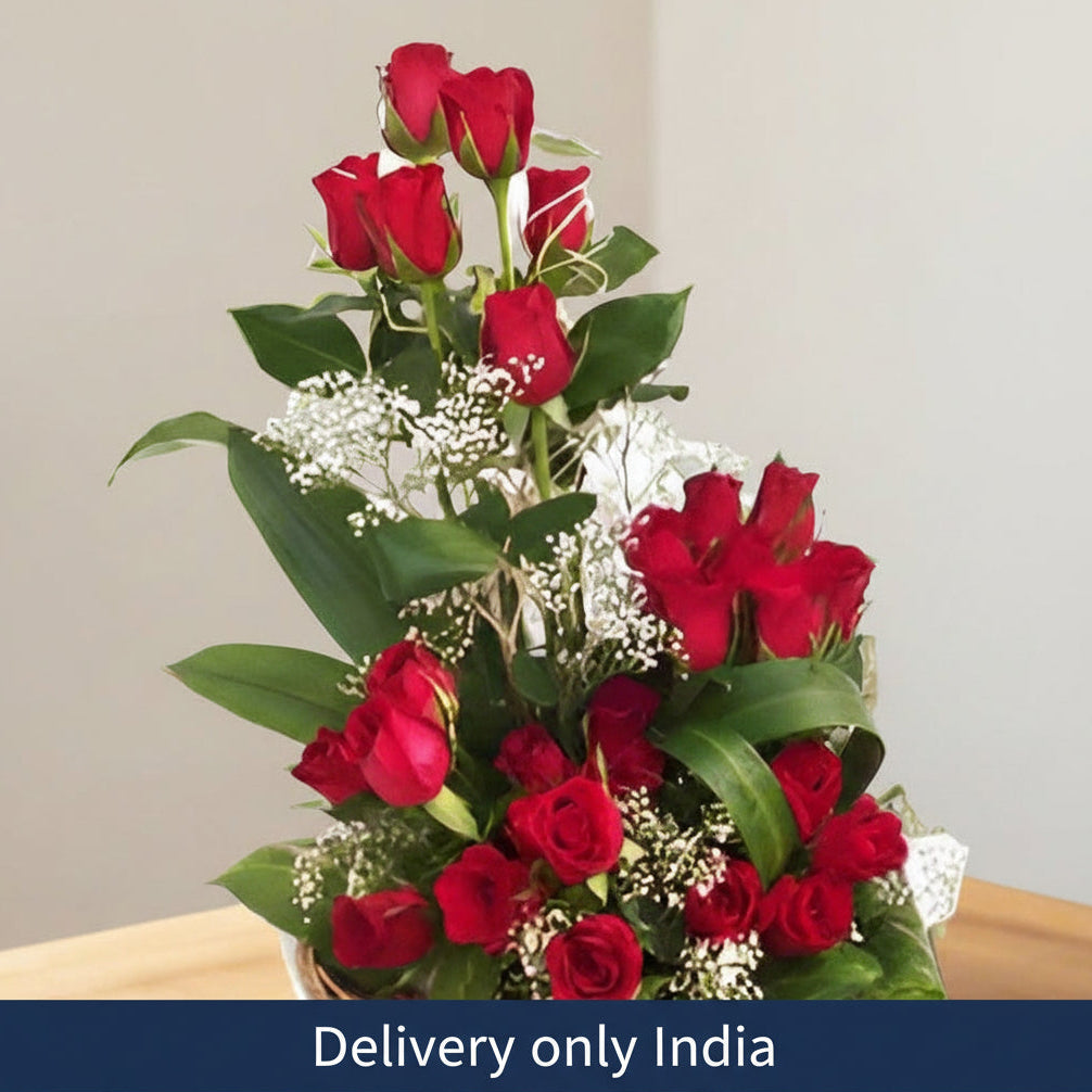 30 Roses Basket – India