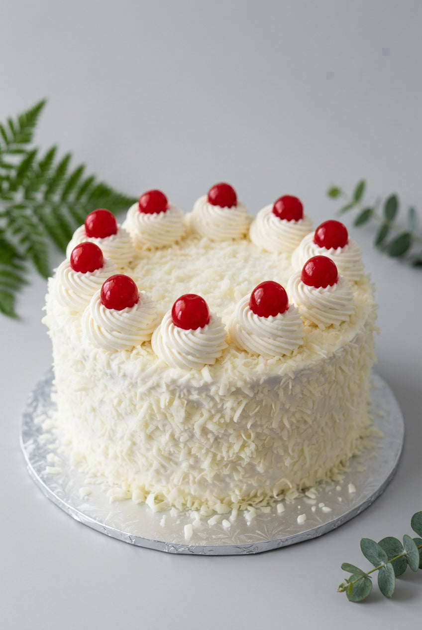 Best White theme cake online | Expressluv