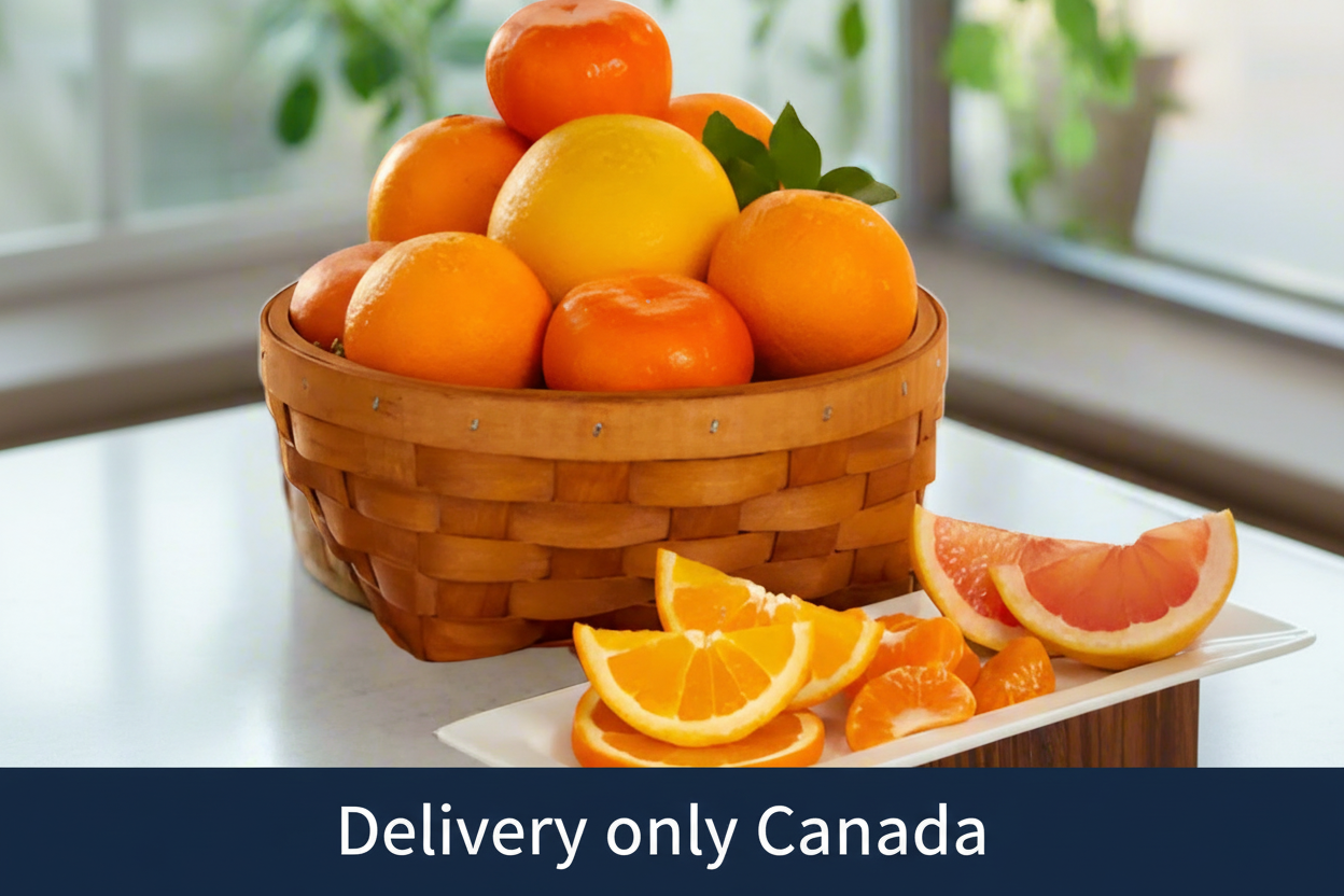 Fresh Oranges Fruit Gift Basket - Canada Delivery