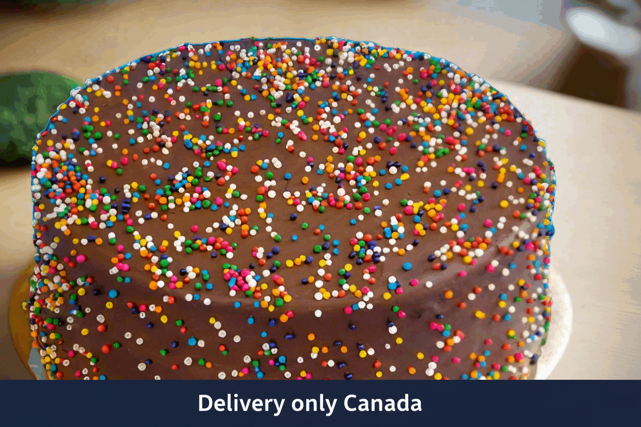 Confetti Iced Cake – delivery in Canada