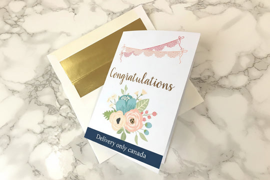 Congratulations Greeting Card – delivery in Canada