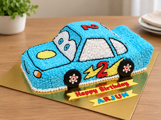 Car theme cake in Vancouver