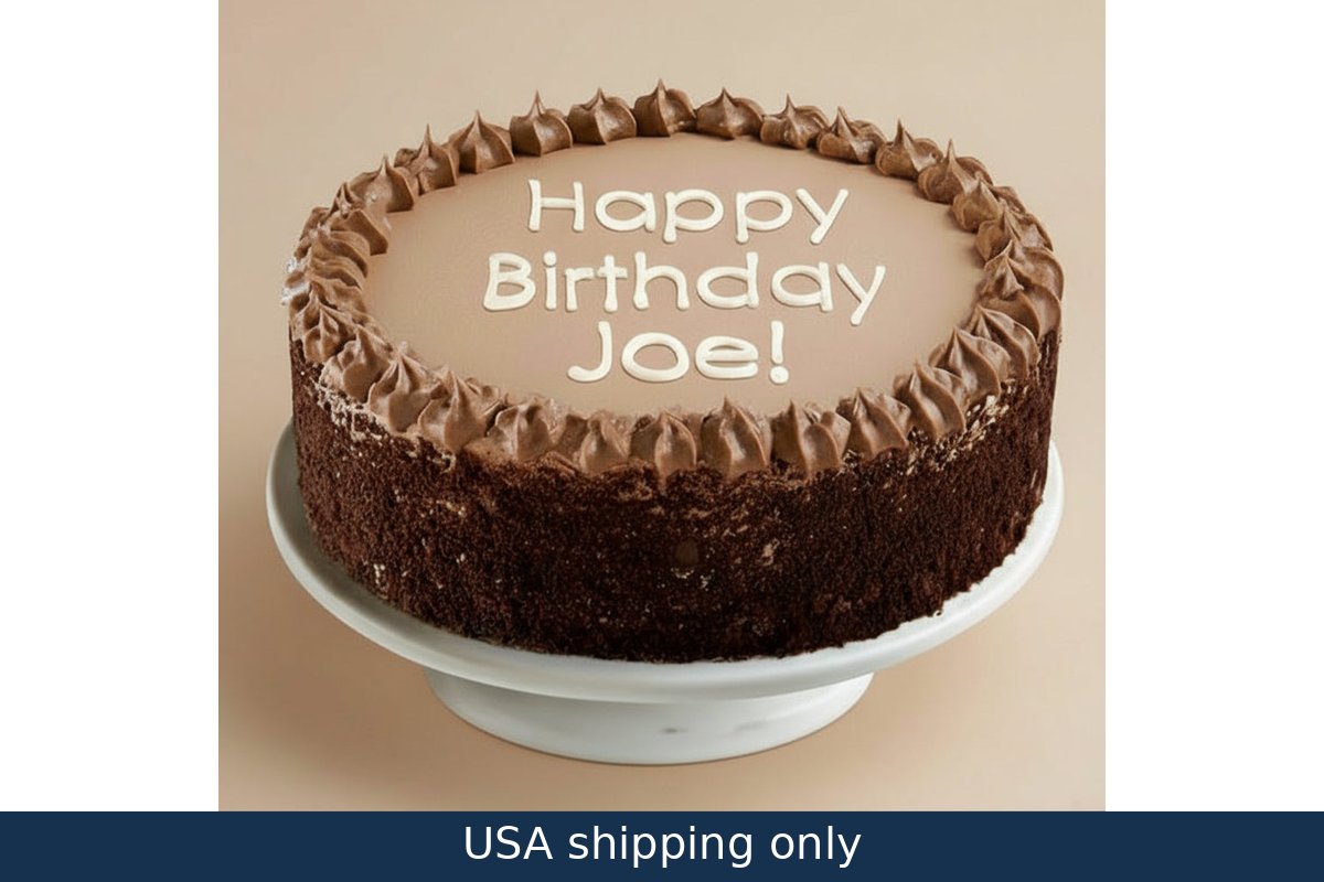 Double Chocolate Cake with Name – delivery in USA