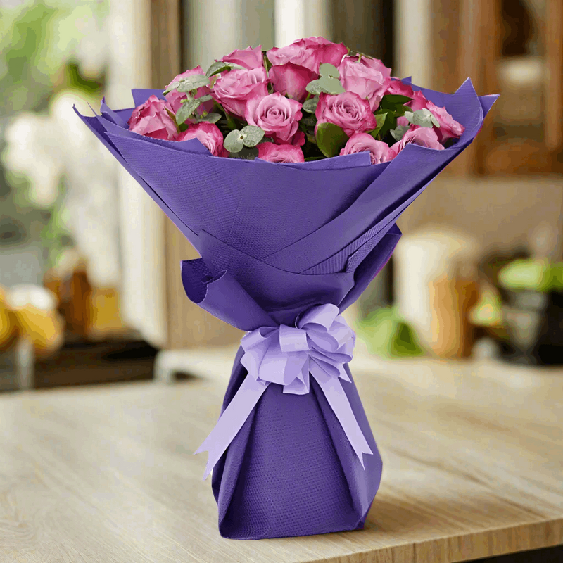 Bunch of 20 elegant Purple Roses - UAE
