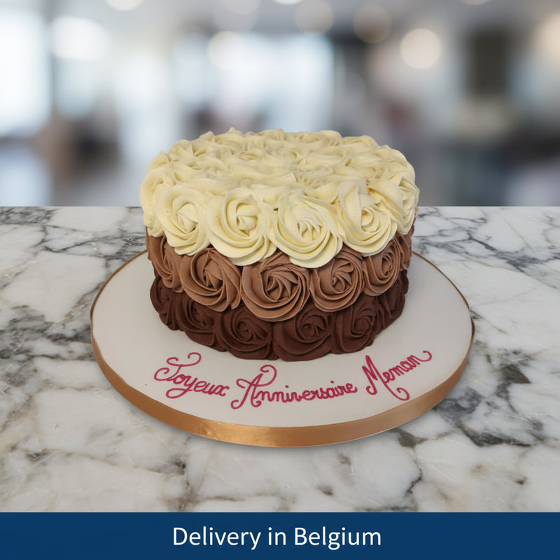 Chocolate Rose Cake - Belgium