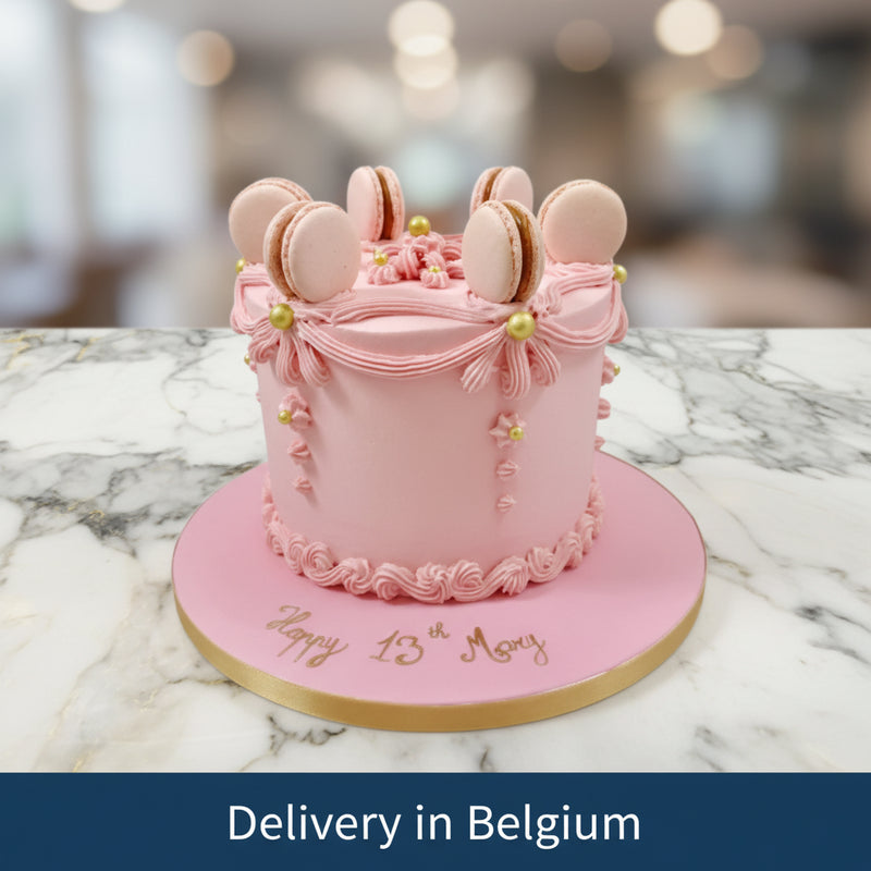 Macrons Birthday Cake - Belgium