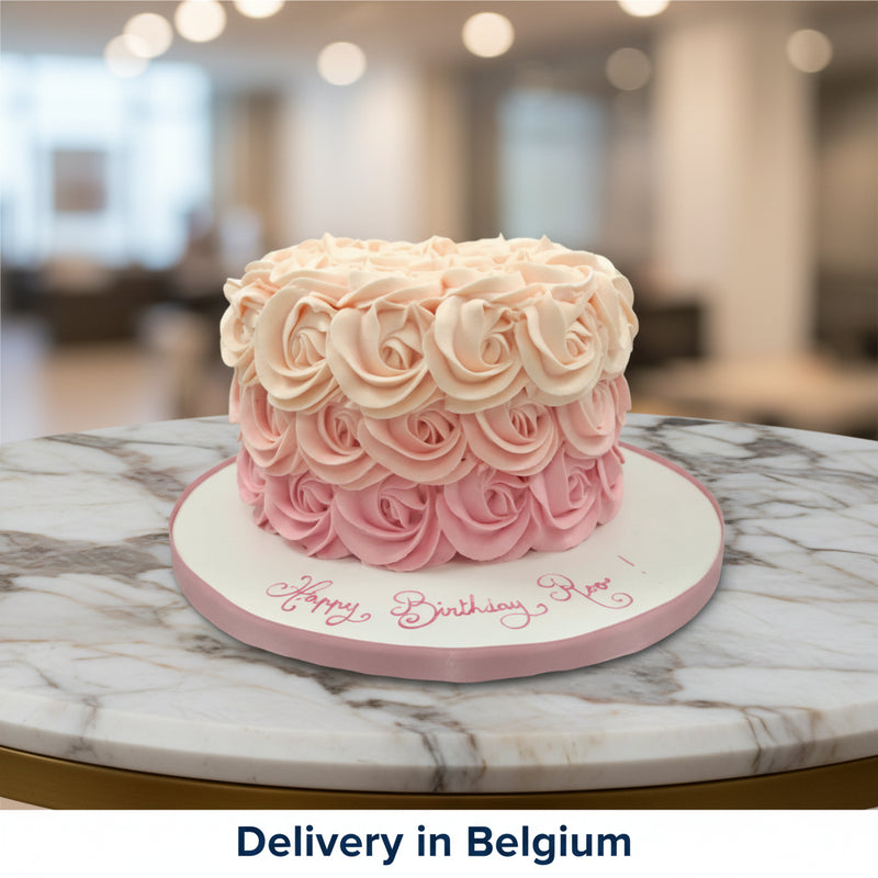 Buttercream Roses Cake - Belgium