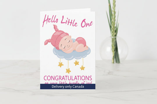Newborn Baby Congrats Greeting Card – delivery in Canada