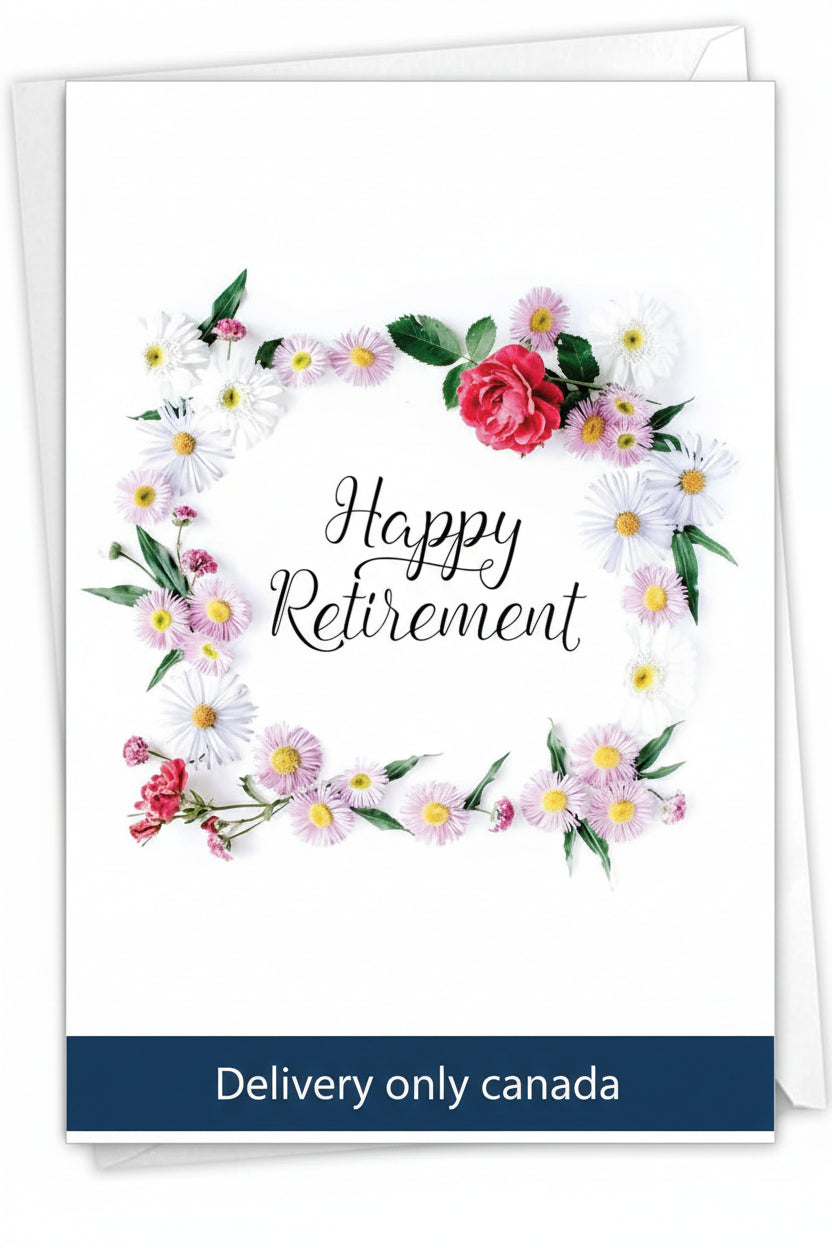 Retirement Greeting Card – delivery in Canada