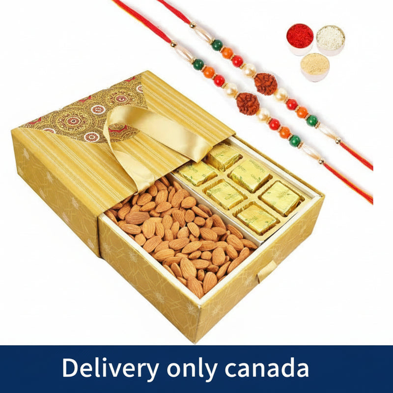 Two Rakhi and Almonds Pack - Canada