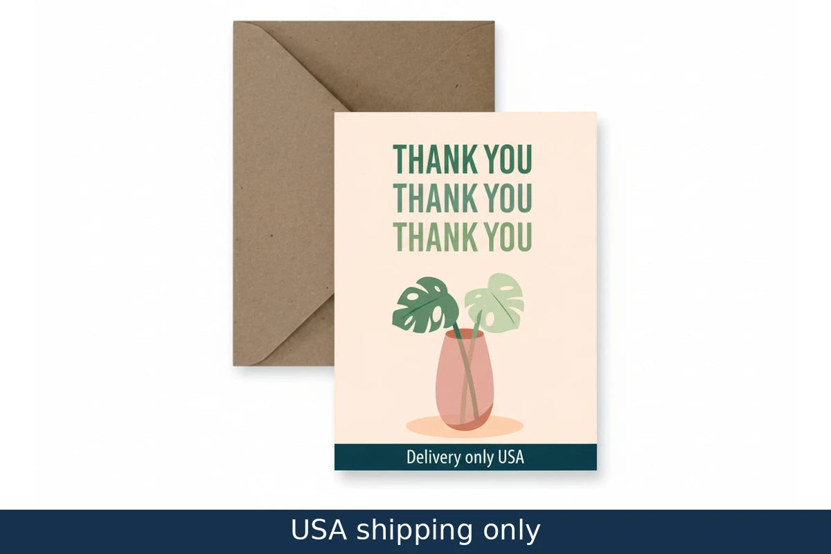 Thank You Greeting Card – delivery in USA