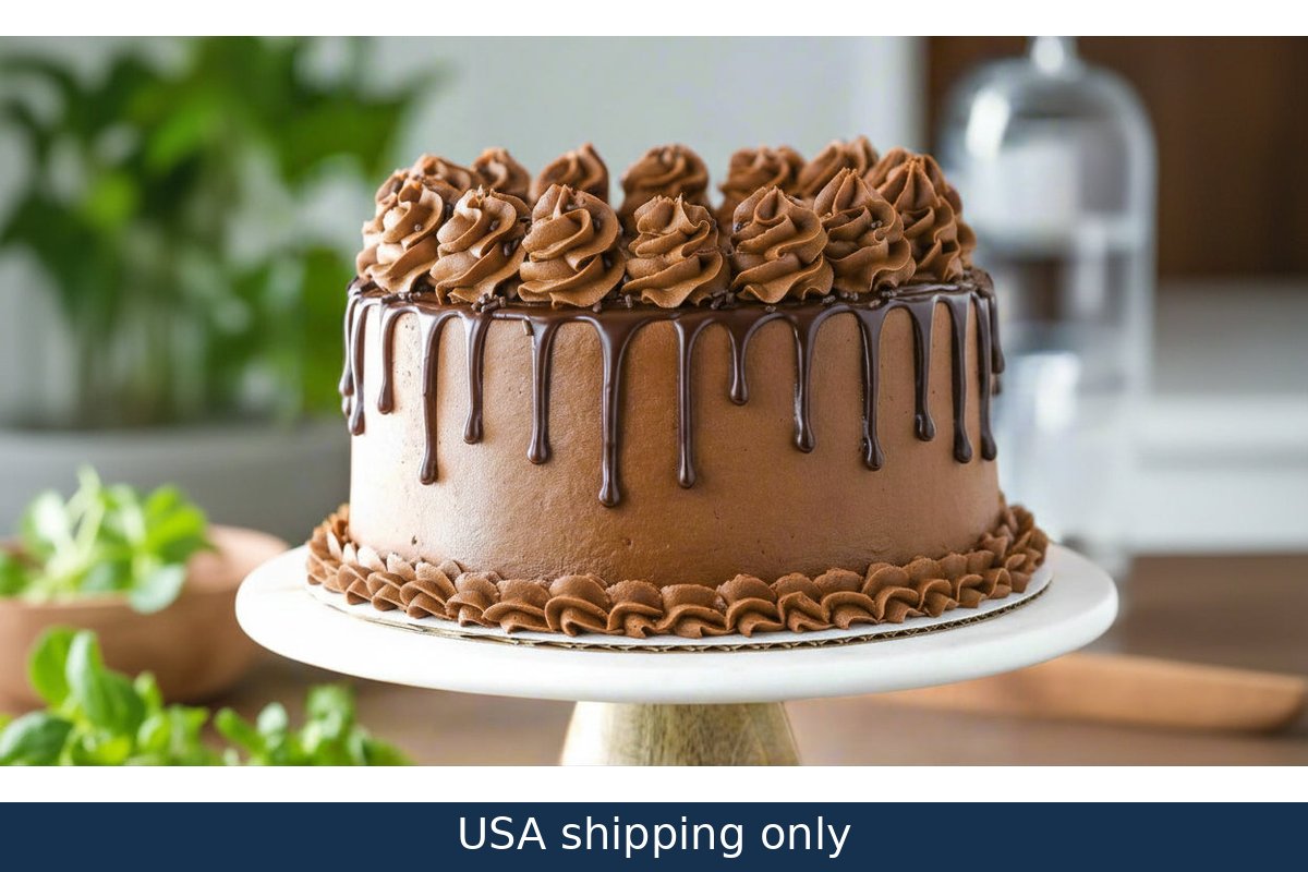 Triple Chocolate Enrobed Brownie Cake – delivery in USA