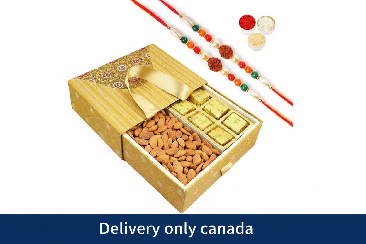 Two Rakhi and Almonds Pack – delivery in Canada