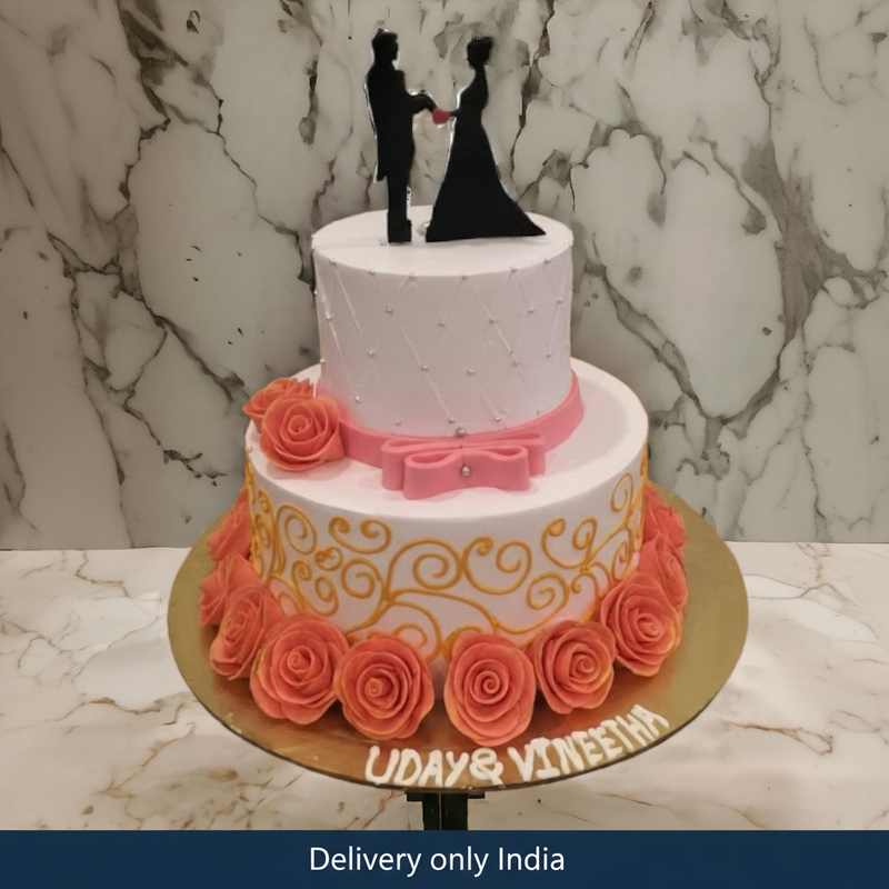 Engagement Step Cake - india