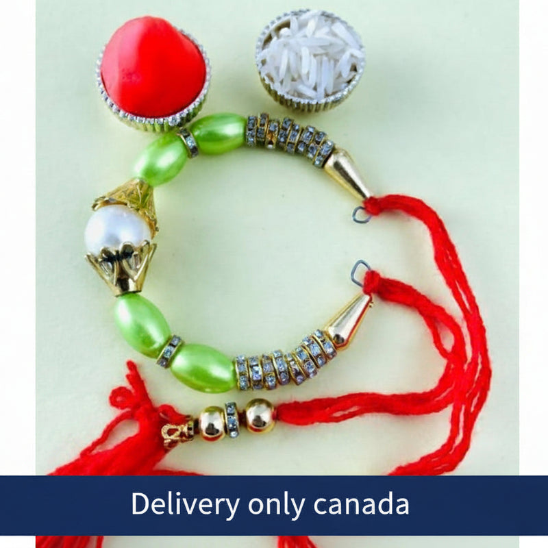 Green Color Bracelet Rakhi - Canada