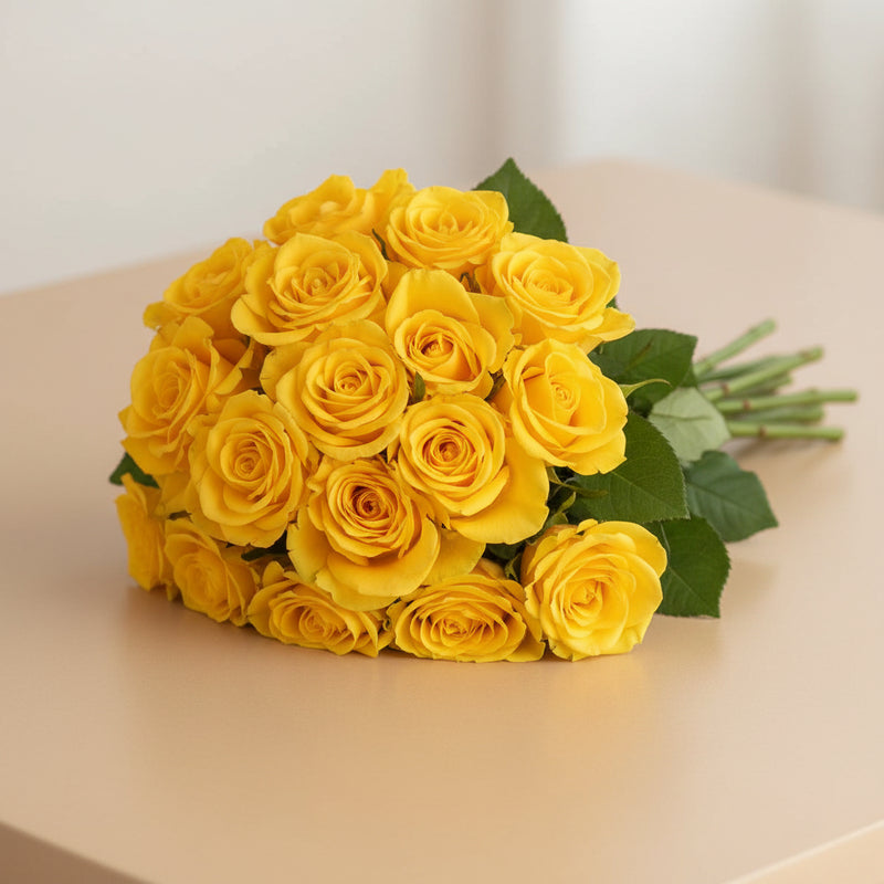 Yellow Roses Bunch for Birthdays - Flower Delivery India
