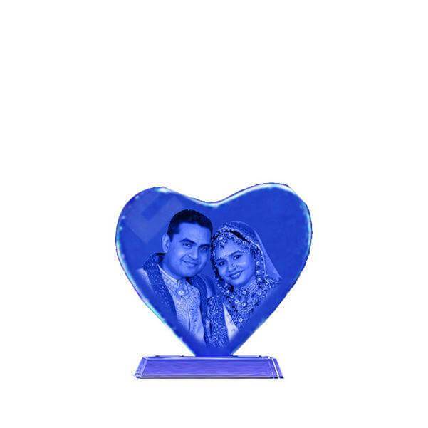 Heart Stand 2D Crystal 10x10x1.2