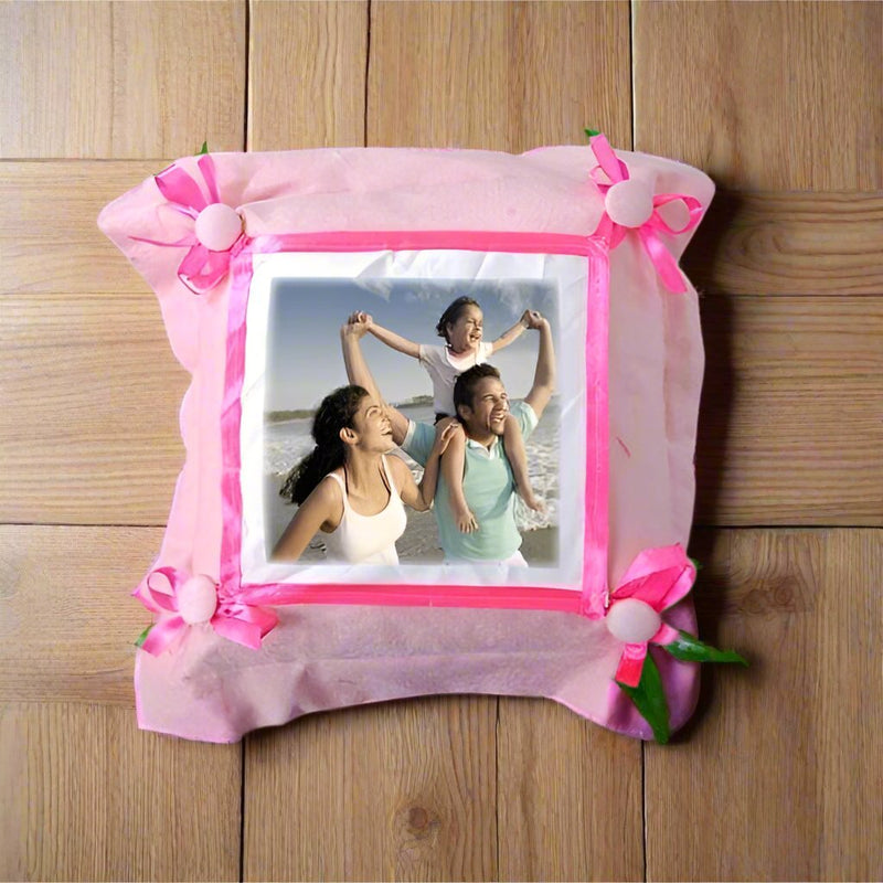 Pink Square Pillow - India