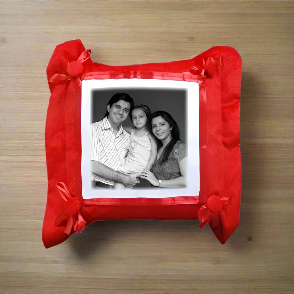 Red Square Pillow