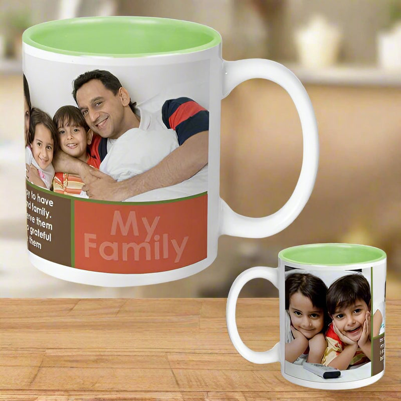 My Family Mug Green Color - India