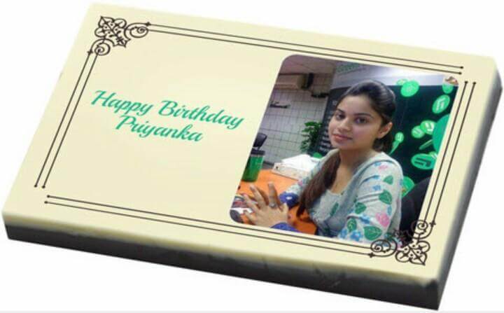 Personalized Photo Chocolate – India