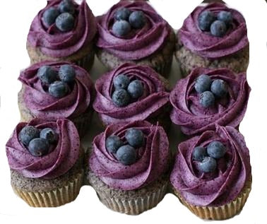 Blueberry Cup Cakes - 9 Piece