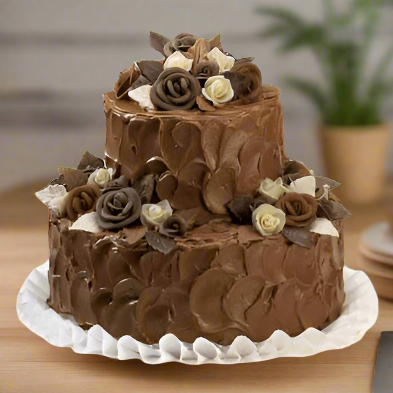 Order Dual Step Chocolate Cake Online in India
