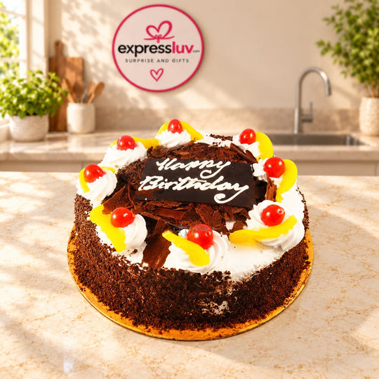 Fruit Topped Chocolate Vanilla Cake – cake delivery in India