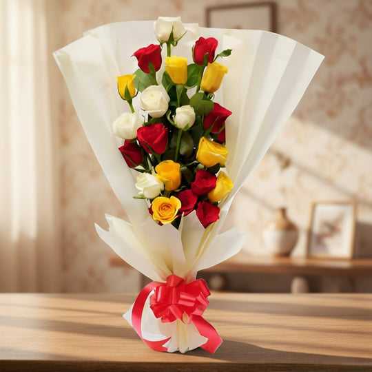 Mixed Roses Bunch – India