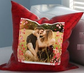 Satin Red Pillow - India