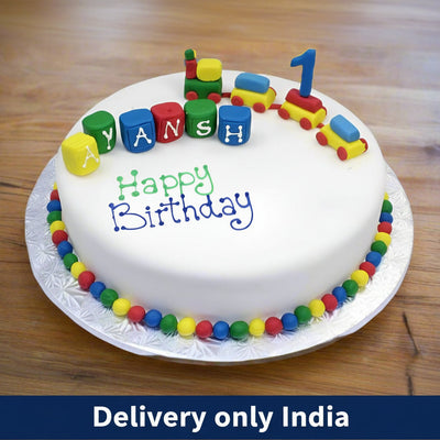Pineapple Train Cake - India
