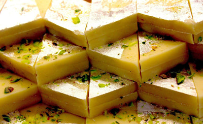 Kaju Pista Burfi sweets – India
